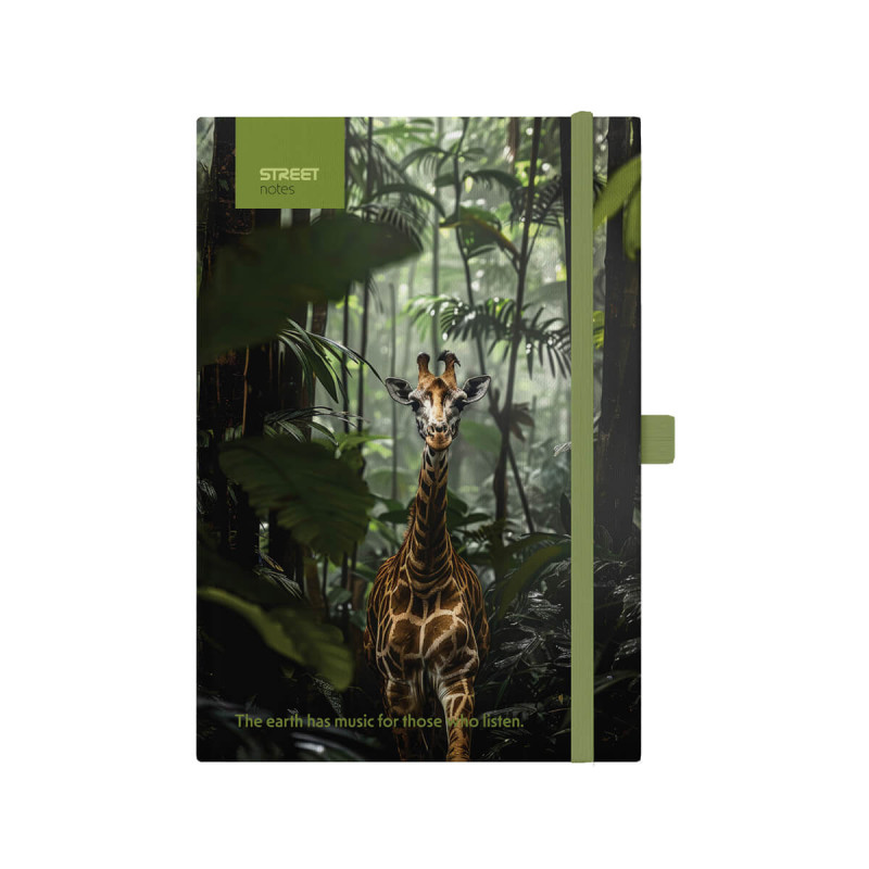 Notes z elastiko Animals Giraffe B5 96L