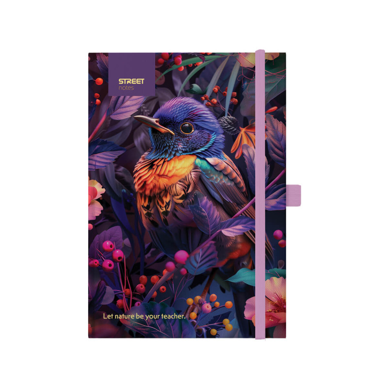 Notes z elastiko Animals Bird A6 96L