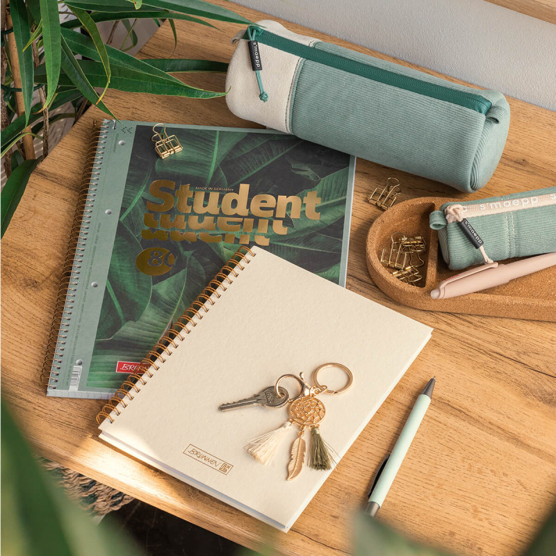 Špiralni zvezek, Brunnen, Student Color Code, Jungle, A4, mali karo, 80 listni