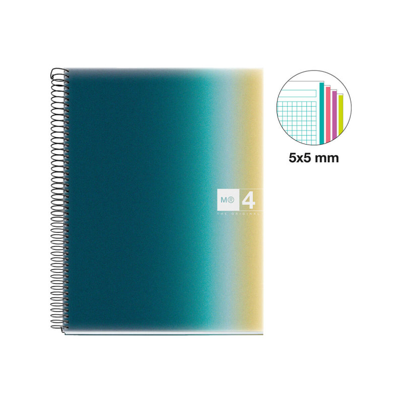 Špiralni zvezek, Miquelrius, A4, 120-listni, karo, Aurora, Iceland