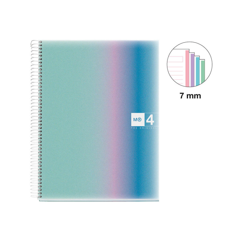 Špiralni zvezek, Miquelrius, A4, 120-listni, črtan, Aurora, Iceland