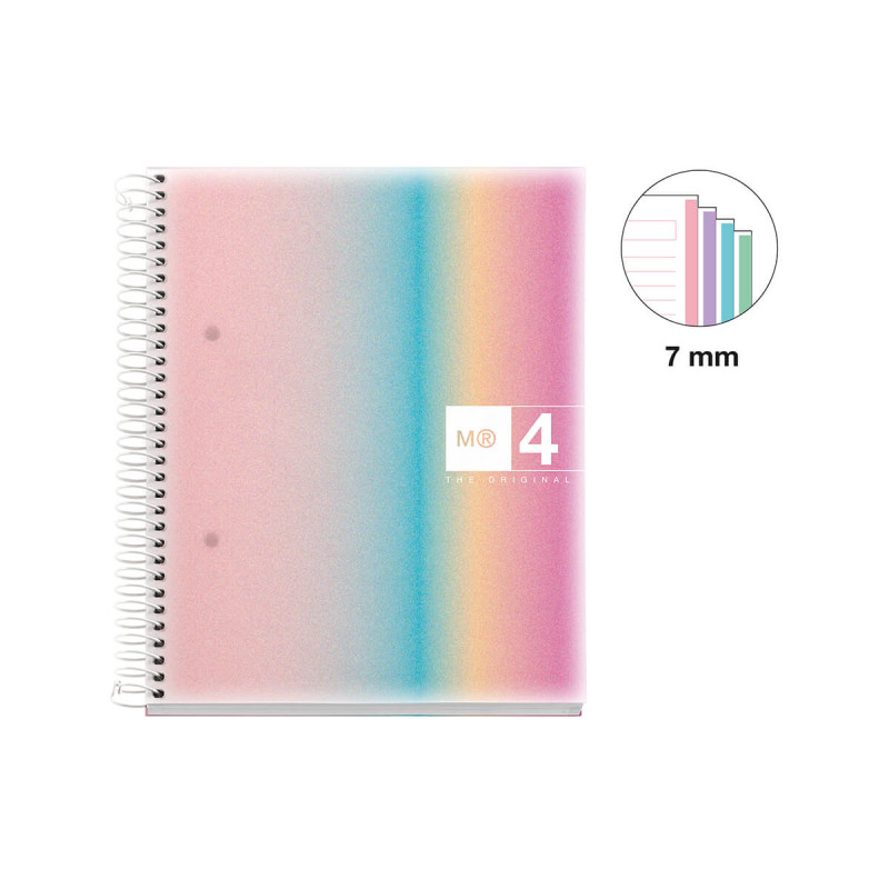 Špiralni zvezek, Miquelrius, A5, 120-listni, črtan, Aurora, Iceland