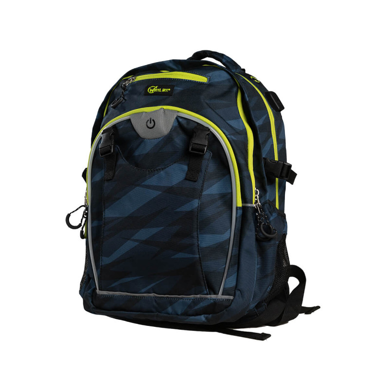 Set Nahrbtnik LED Generation Z s pripadajočo peresnico Blue Triangle