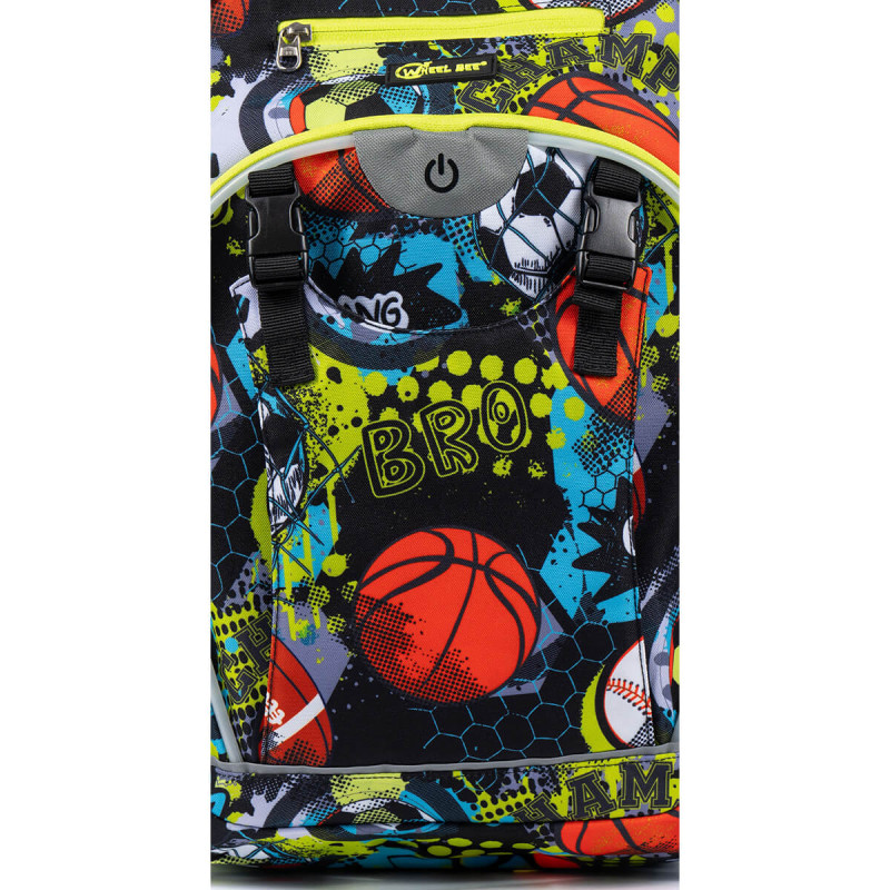 Set Nahrbtnik LED Generation Z s pripadajočo peresnico All Sports