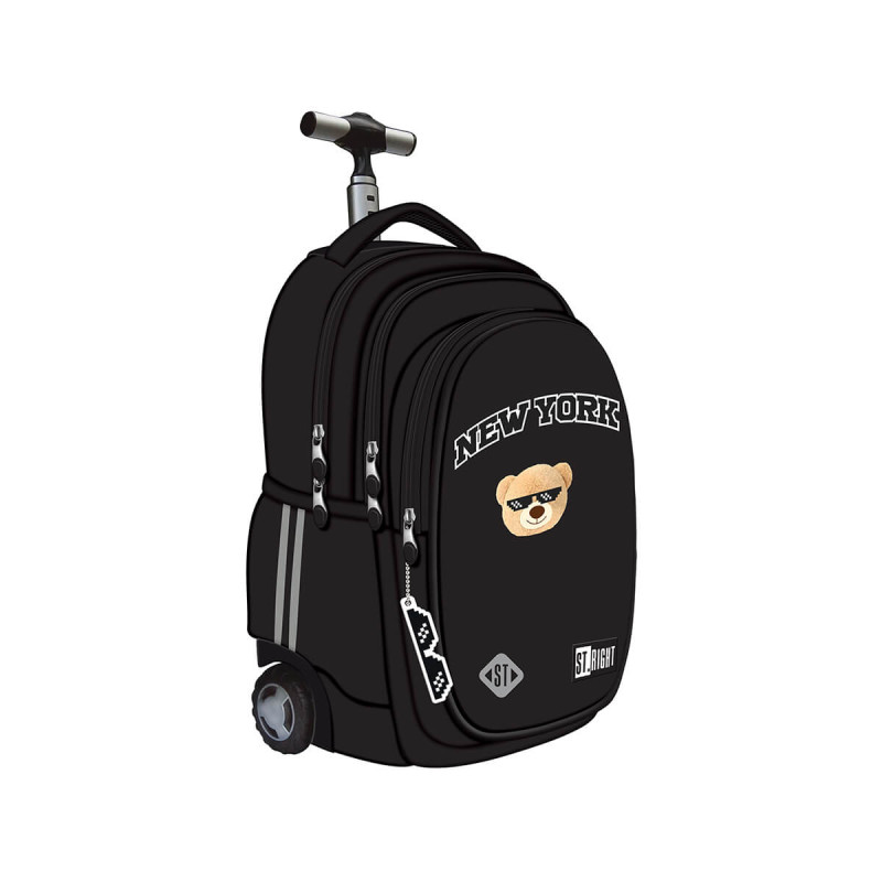 Šolski nahrbtnik s kolesi 17" NYC Mood, St. Right