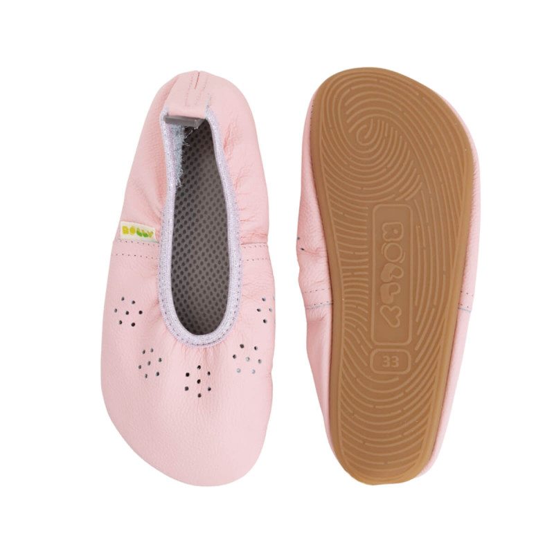 Dekliški usnjeni copati FlexGrip Fly Rose, št. 34