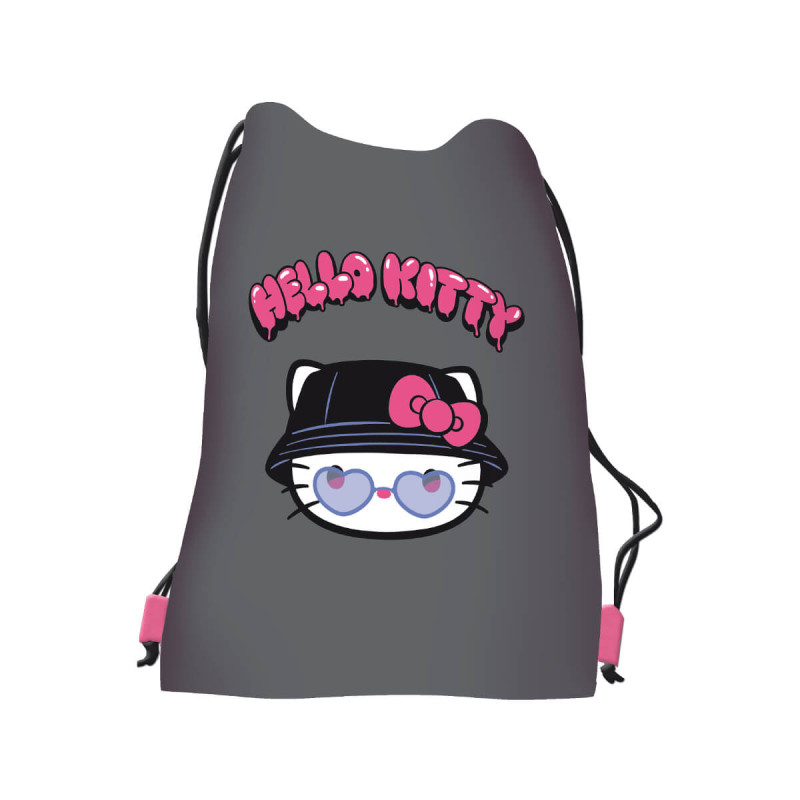  Vrečka za copate siva, HELLO KITTY