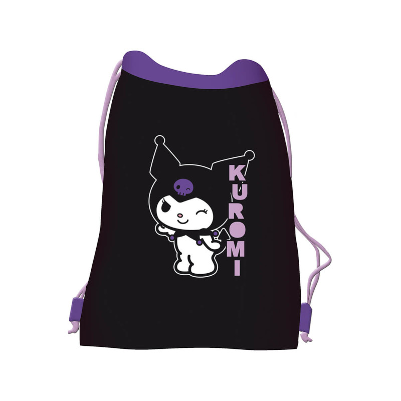Vrečka za copate črna, Kuromi