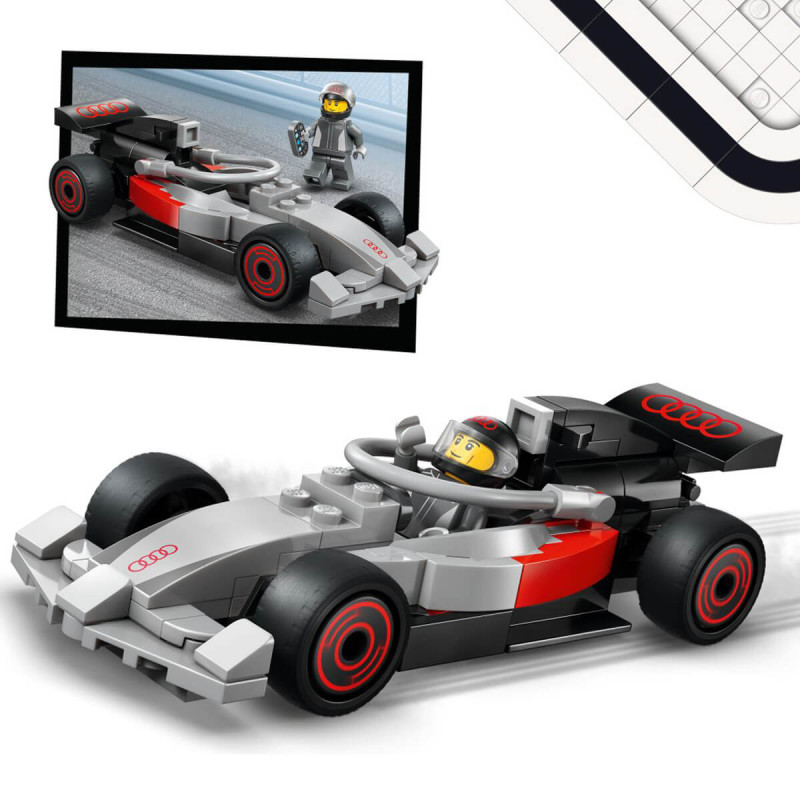 LEGO City 60493 Razstavni tovornjak F1  z dirkalnikom Audi F1