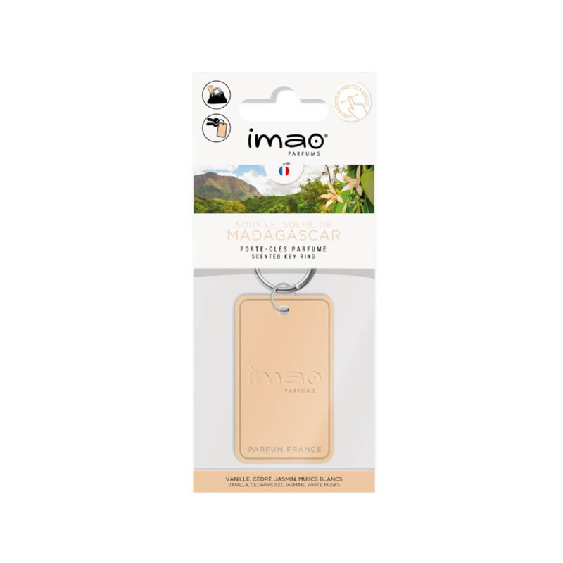 Dišeči obesek za ključe Imao, bež, Madagaskar.