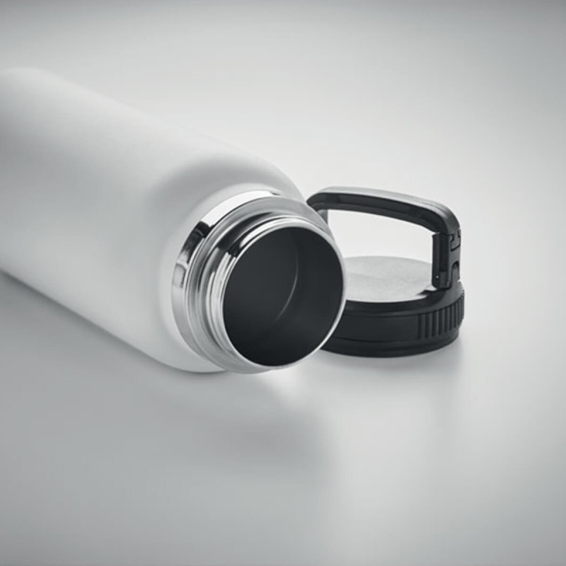 Flaška termo iz nerjavečega jekla, z ročajem na pokrovu. 970 ml