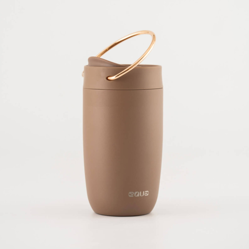 Terno lonček za kavo 300 ml, notranji keramični premaz, toffee