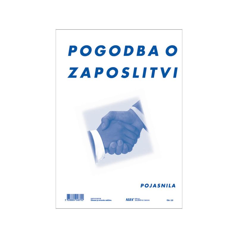5.9 Pogodba o zaposlitvi - pojasnila; za zaposlene v gospodarskih družbah