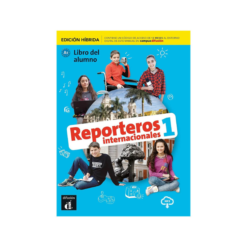 Reporteros internacionales 1 hibridna izdaja, učbenik s kodo za dostop do Campus Difusi n