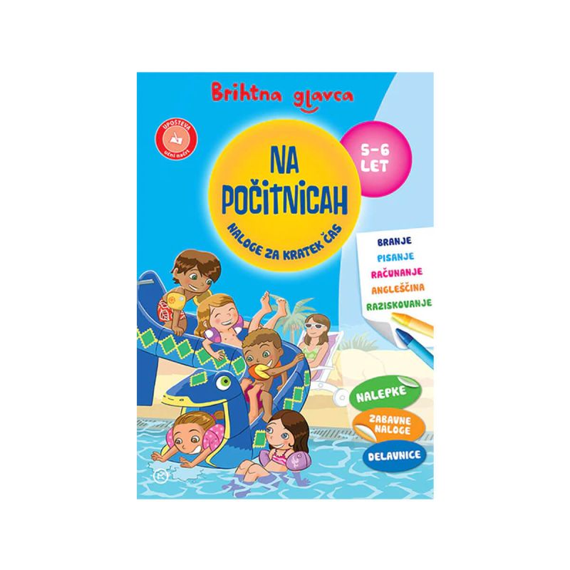 Brihtna glavca na počitnicah, naloge za kratek čas