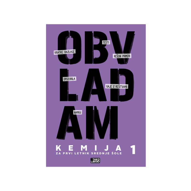 Obvladam, kemija 1