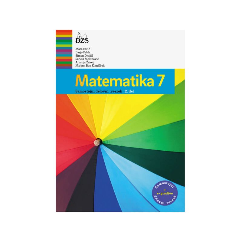 Matematika 7, samostojni delovni zvezek v dveh delih z e-gradivom
