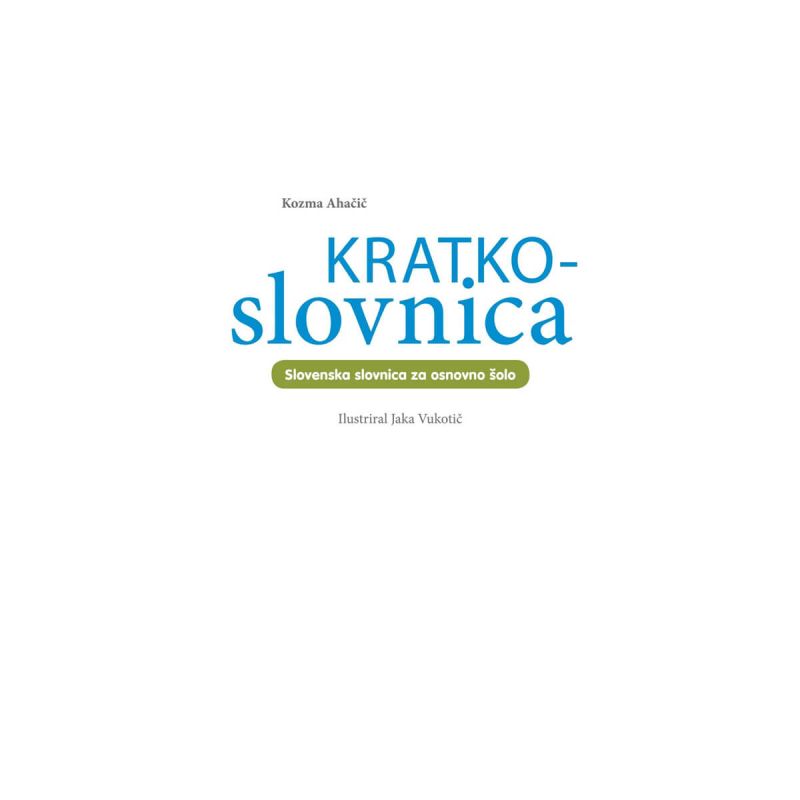 Kratko - slovnica