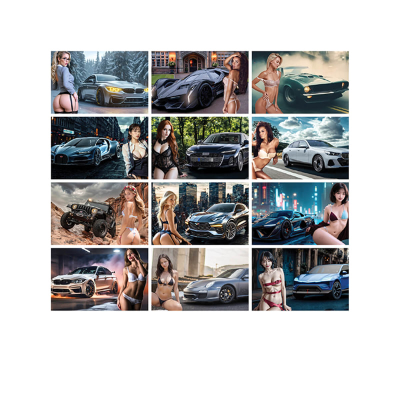 Stenski koledar, Hitra dekleta, 2026, 201203, 46 x 39