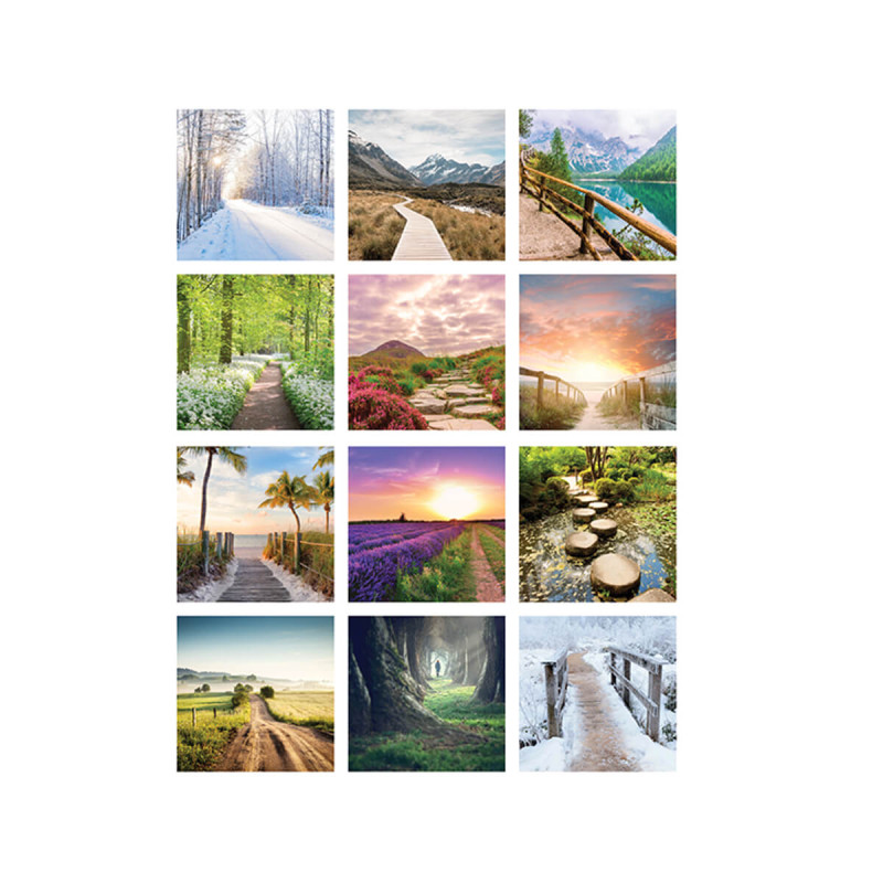 Stenski koledar, Ceste   Poti, 2026, 201206, 33 x 54