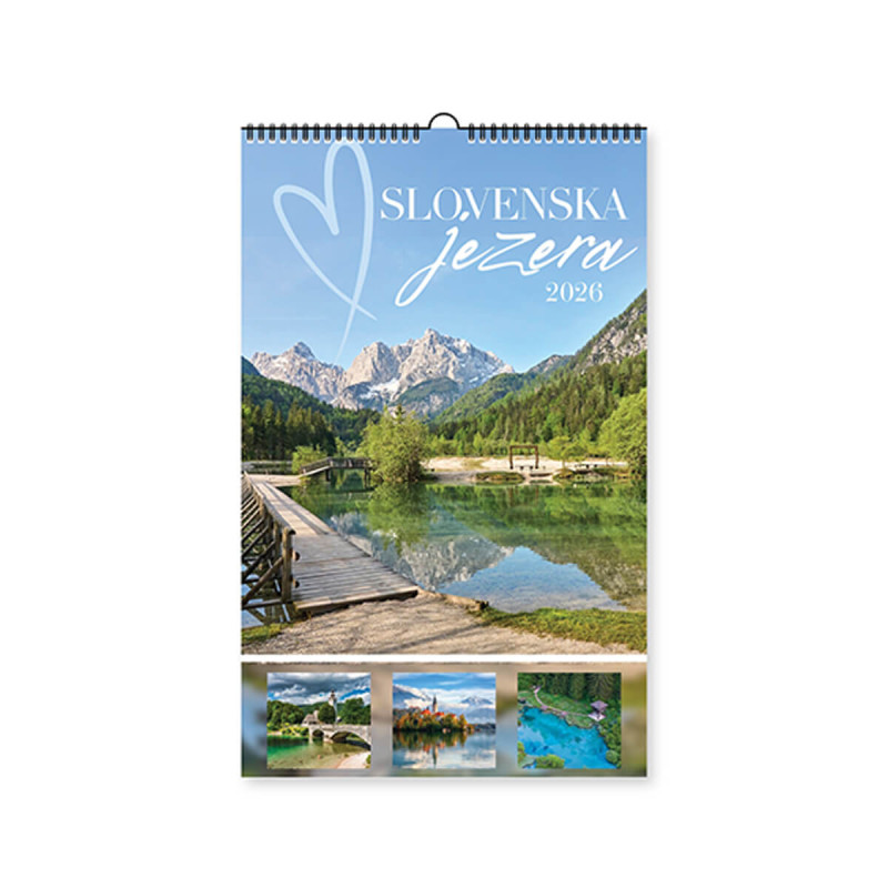 Stenski koledar, Slovenska jezera, 2026, 201253, 33 x 54