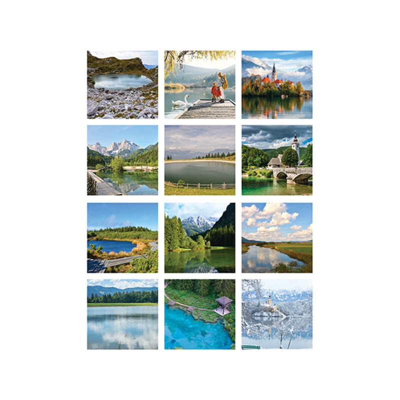 Stenski koledar, Slovenska jezera, 2026, 201253, 33 x 54