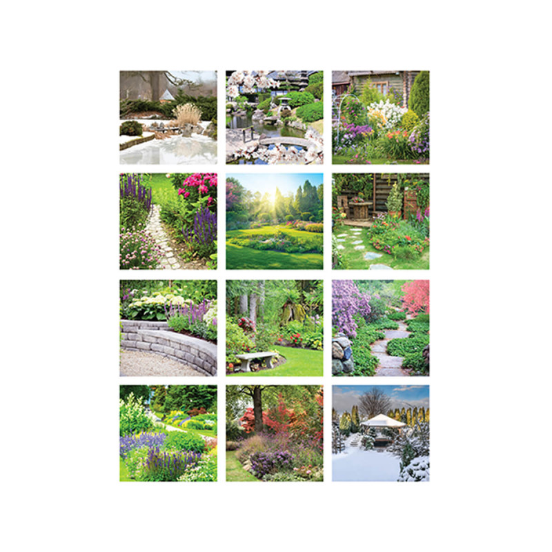 Stenski koledar, Lepota vrtov, 2026, 202004, 33 x 54