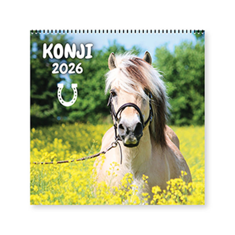 Stenski koledar, Konji, 2026, 201220, 30 x 36/66
