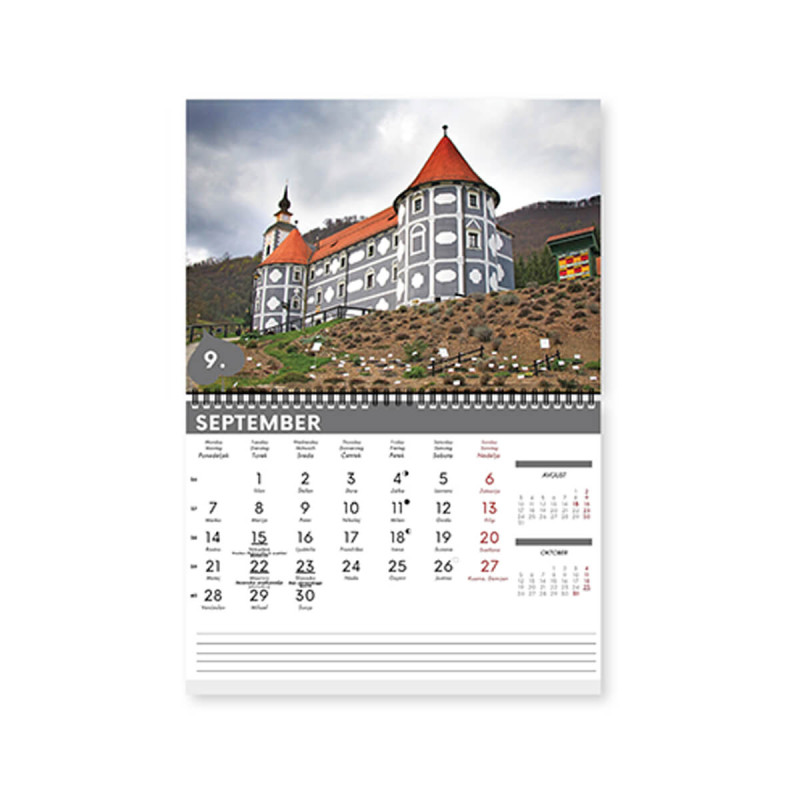 Stenski koledar, Potep po Sloveniji, 2026, 201259, 29,5 x 27