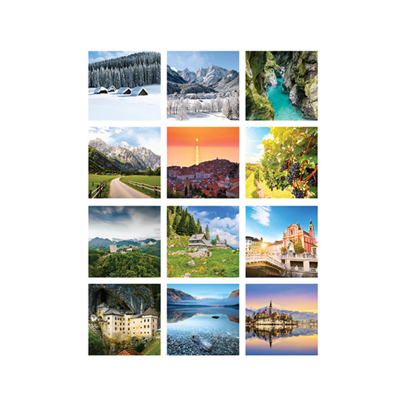 Stenski koledar, Moja Slovenija, 2026, 201222, 30 x 36/66