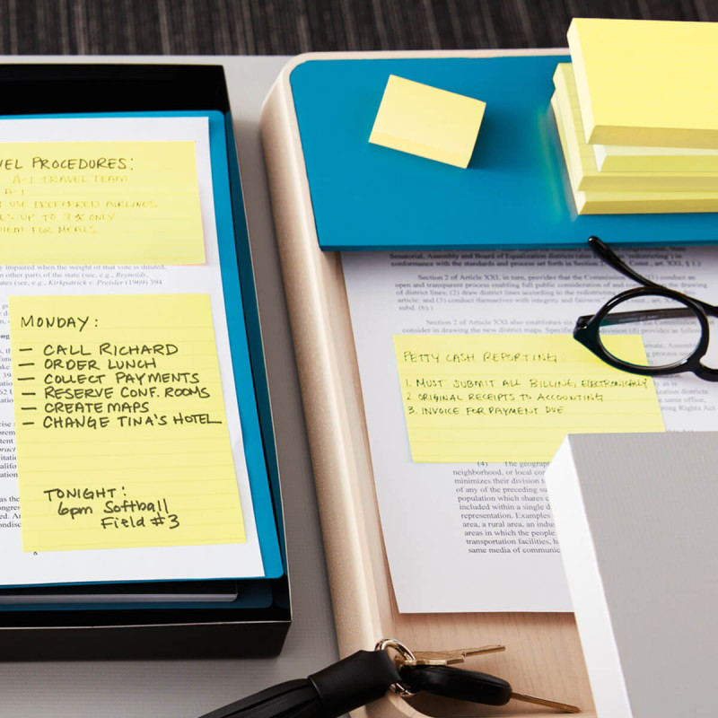 Blok Post it 655 76X127, rumen, 1/1