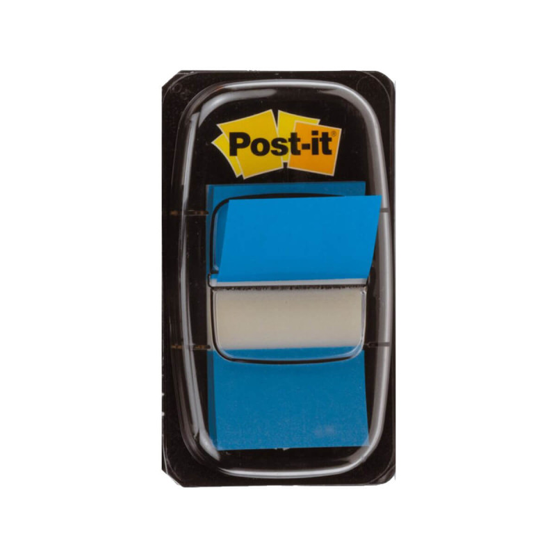 Označevalci, 3M Post-it, 680, 25x43mm, modri, 50 označevalcev