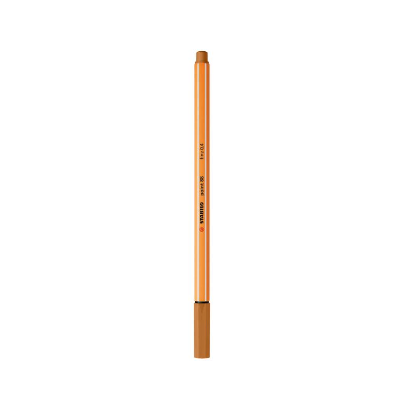 Flomaster, Stabilo, Point, 0,4 mm, temno oker