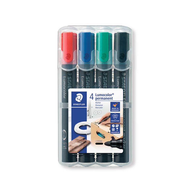 Permanentni marker Lumocolor 352 WP4, set štirih barv