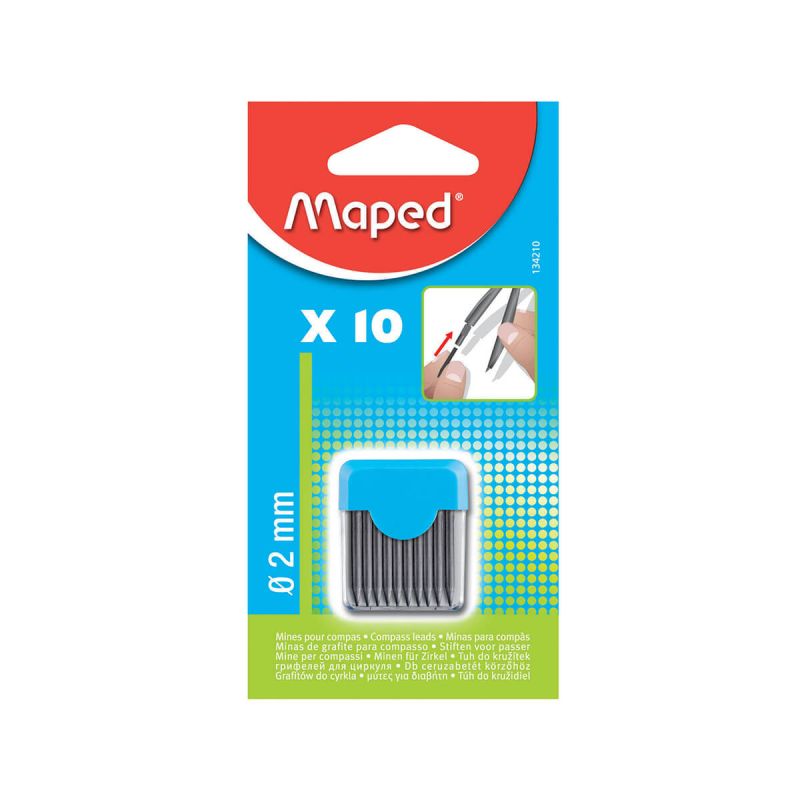 Mine za šestilo, Maped, Blister, 10 kos