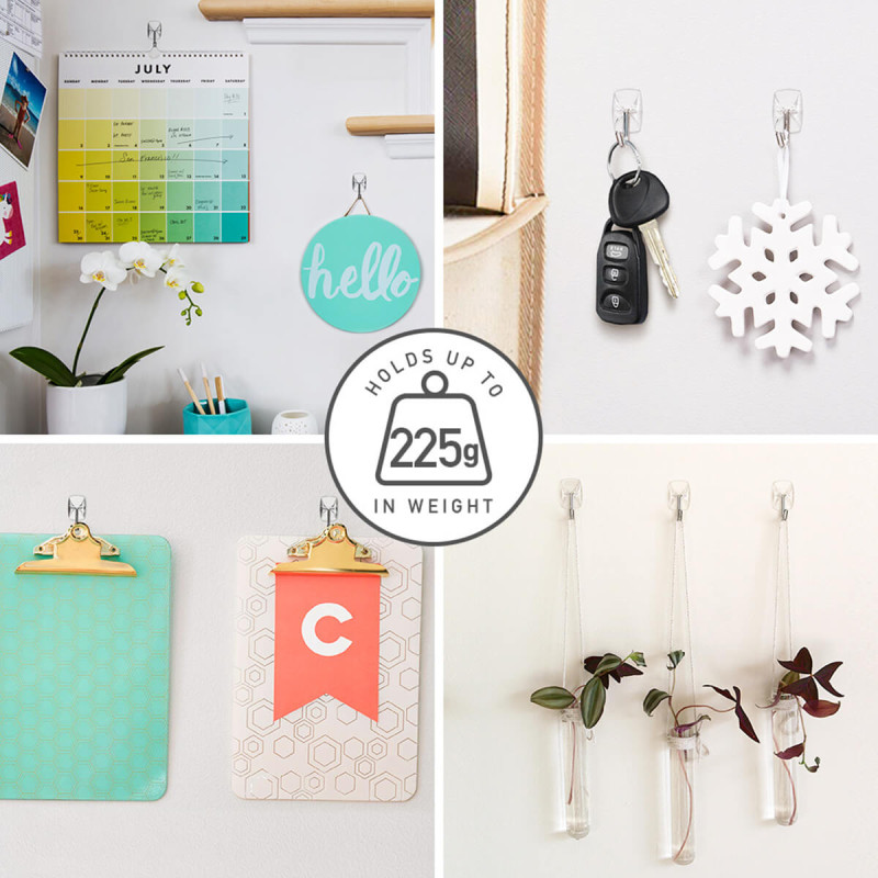 Kljukica, 3M, Command 17067, prozorna, 225g, 3 kosi