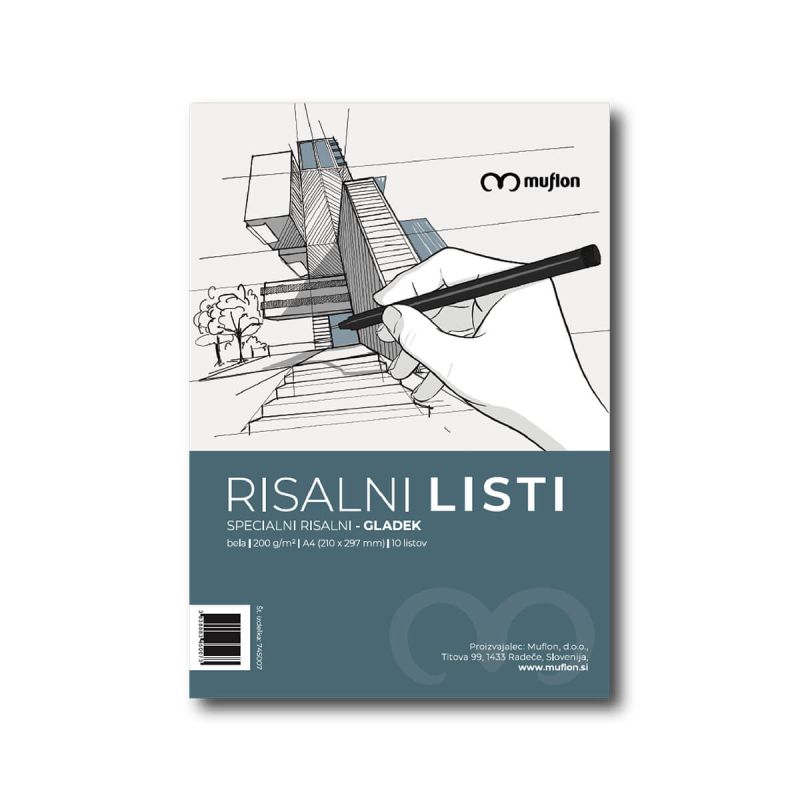 Risalni papir, Muflon, gladek, A4, 10 listov