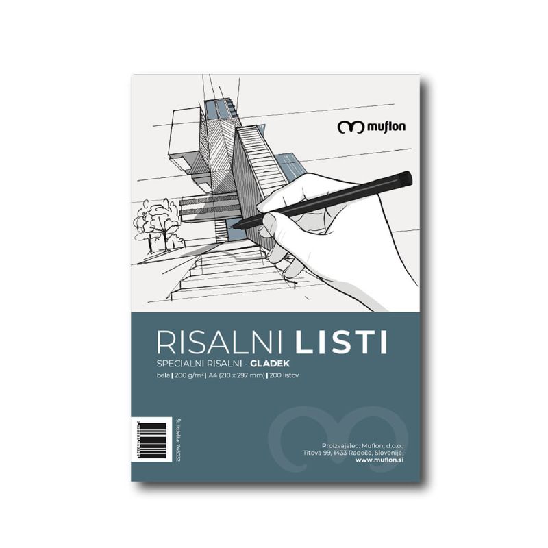 Risalni papir, Muflon, gladek, A4, 200 listov