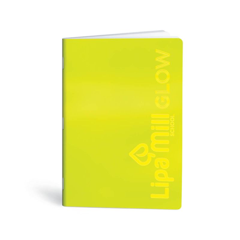 Zvezek, Lipa Mill, A4, 40-listni, karo 5 mm, različni motivi Glow
