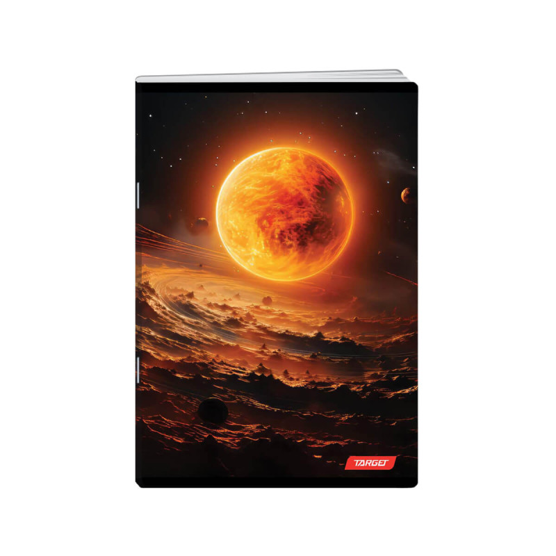 Zvezek, Target, A4, 52-listni, karo 5 mm, različni motivi Space