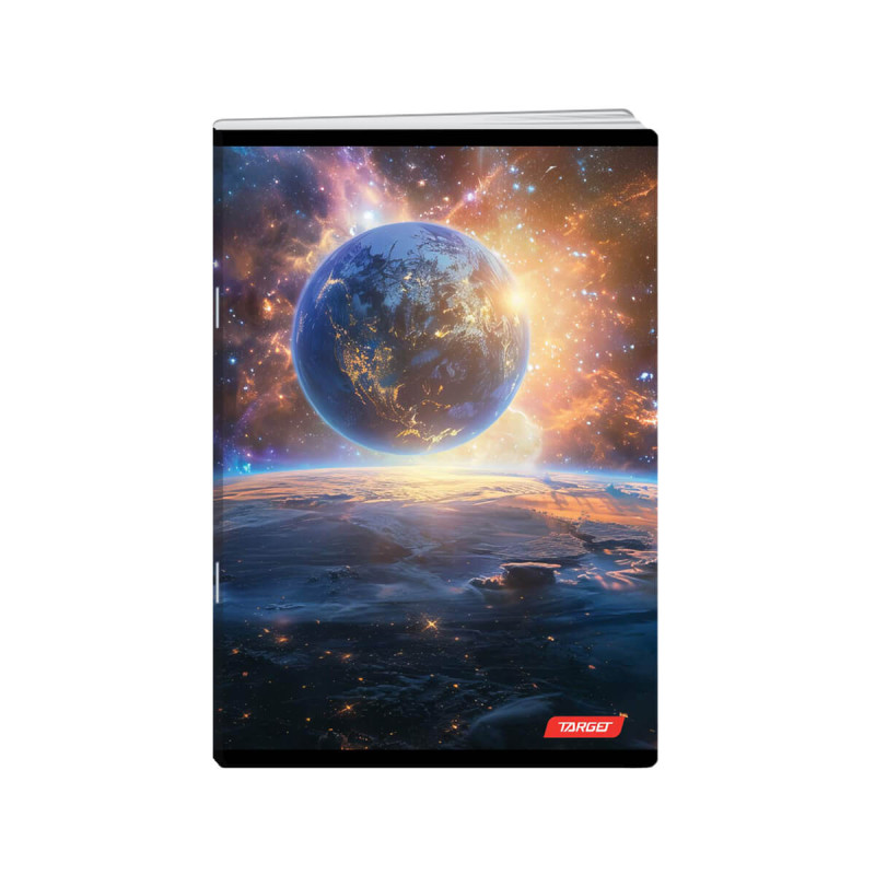 Zvezek, Target, A4, 52-listni, karo 5 mm, različni motivi Space