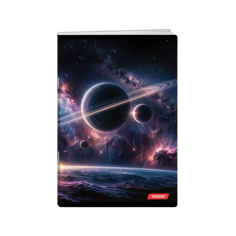Zvezek, Target, A4, 52-listni, karo 5 mm, različni motivi Space