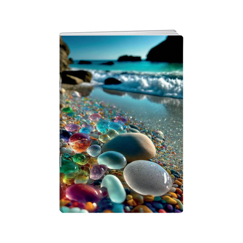 Zvezek, New Design, A4, 52-listni, črtni 9 mm, Glass Beach,Motiv 6