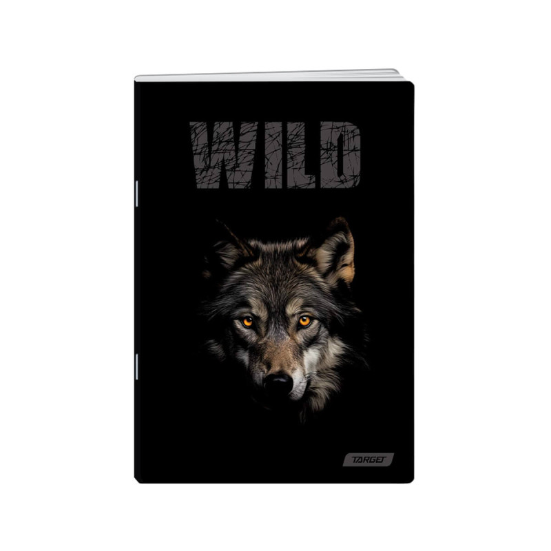 Zvezek, Target, A4, 80-listni, črtni, različni motivi Animal Wild
