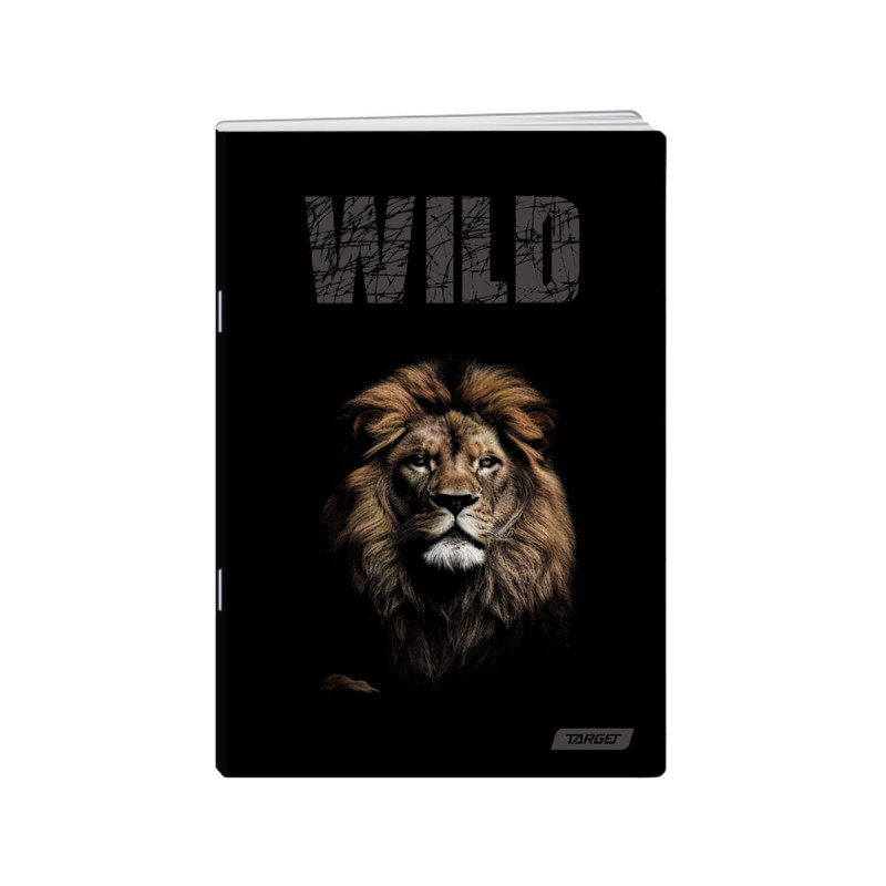 Zvezek, Target, A4, 80-listni, črtni, različni motivi Animal Wild