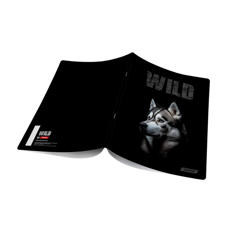 Zvezek, Target, A4, 80-listni, črtni, različni motivi Animal Wild