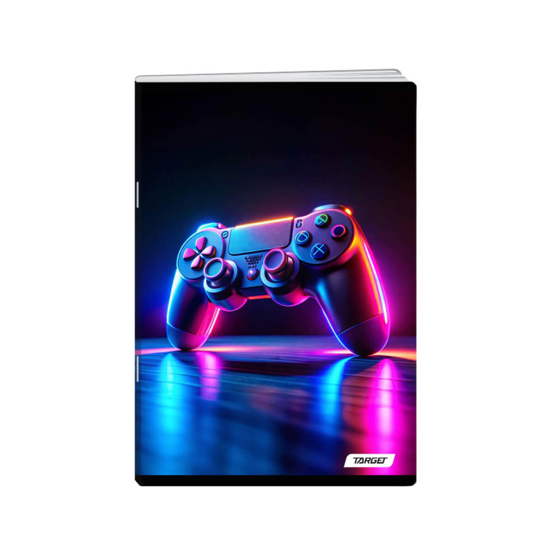 Zvezek, Target, A4, 52-listni, karo 5 mm, različni motivi Neon Vibes