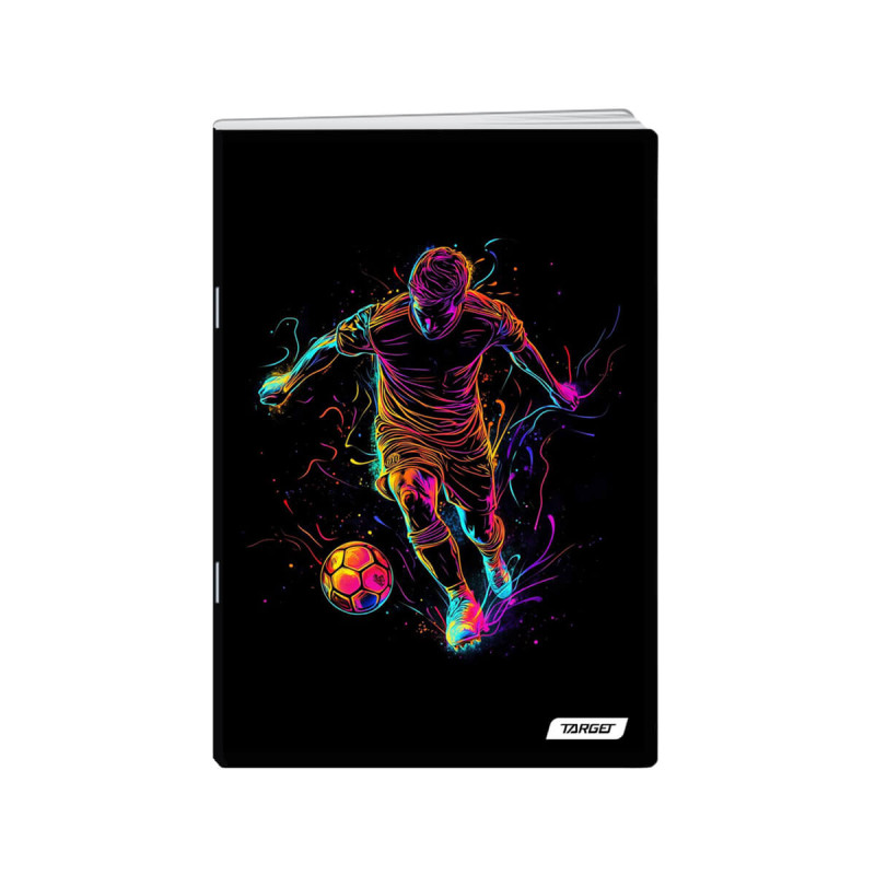 Zvezek, Target, A4, 52-listni, karo 5 mm, različni motivi Neon Vibes