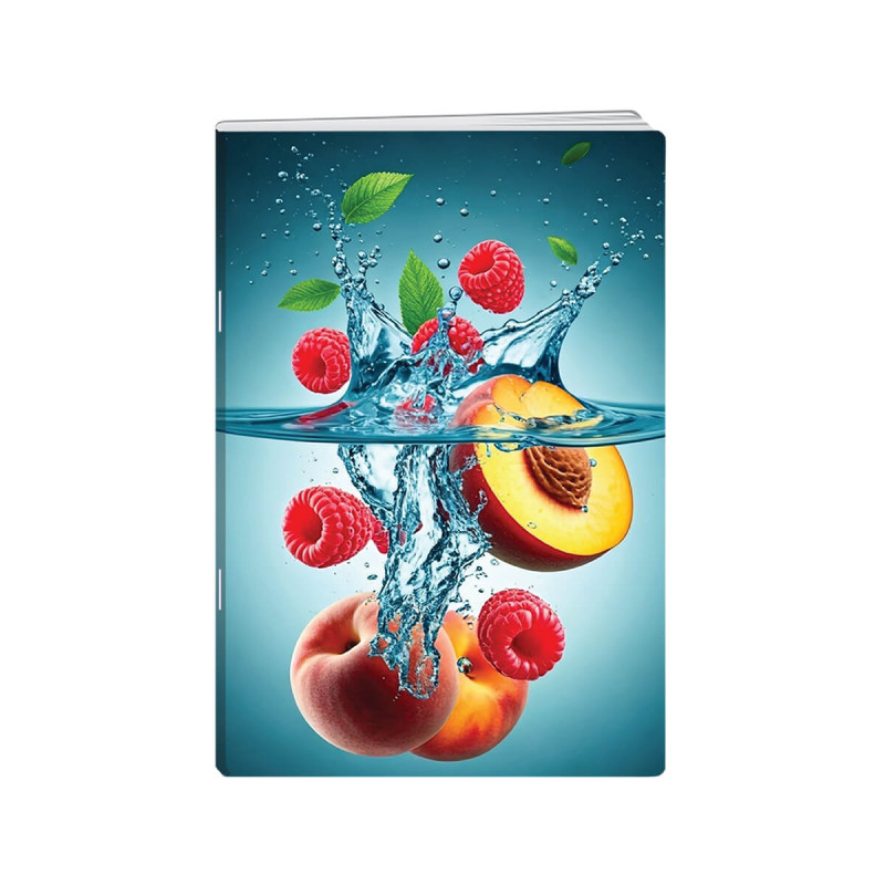Zvezek A4, 52 listni, karo 5mm, Icy fruit, New Design, 