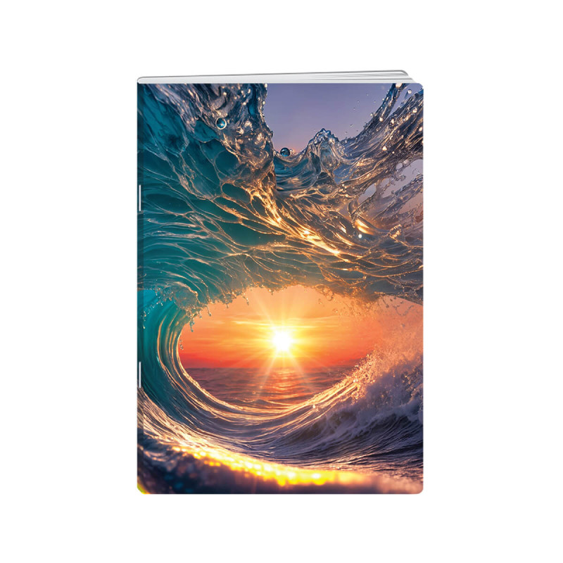 Zvezek A4, 52 listni, karo 5mm, Sky, New Design, 
